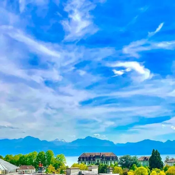 Cosy attic flat Lausanne center，位于洛桑的酒店