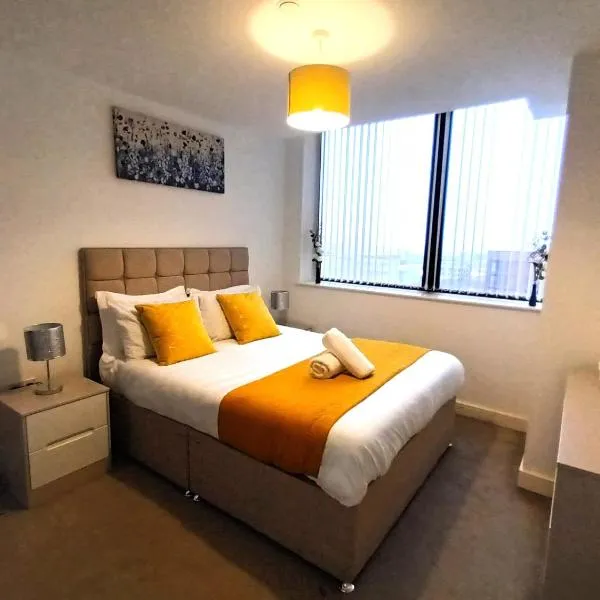 Broad St - 1 Bedroom - 1 Bathroom - Free Parking，位于伯明翰的酒店