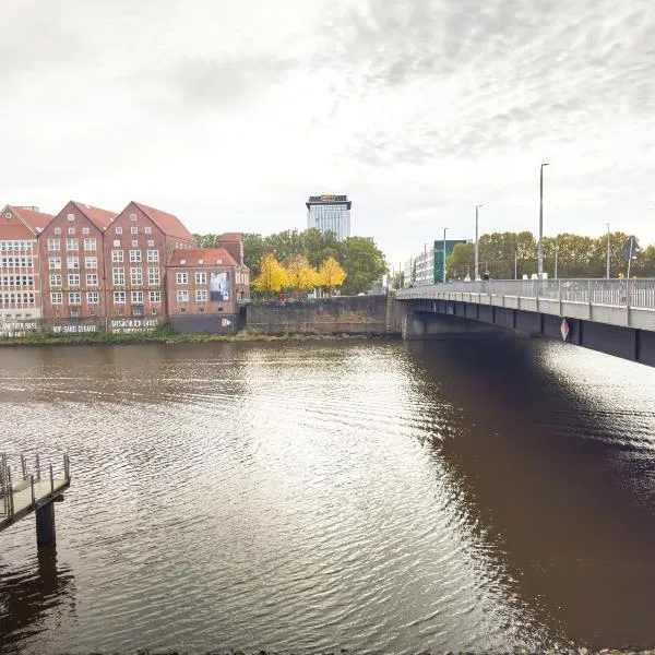 ImmoStay G#3 Zentrales Apartment mit Balkonblick，布萊梅的飯店
