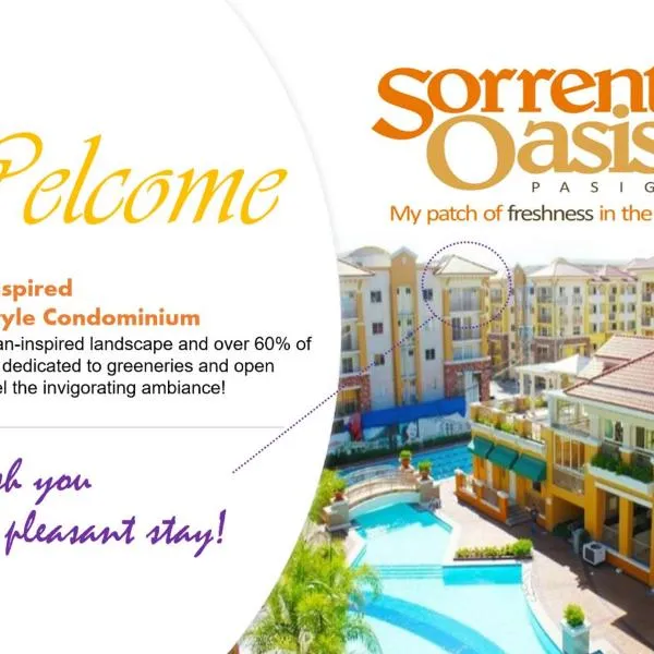 2BR Italian-inspired Condo Unit, Balcony Pool View, hotell Manilas
