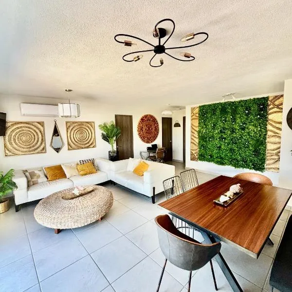 Departamento Boutique con 7 Albercas, Club de Playa y Casa Club, hotell Acapulcos