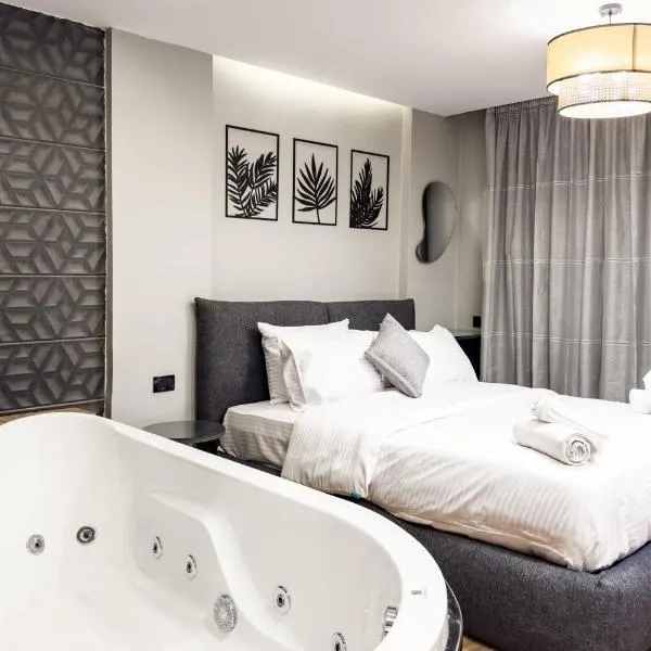 The 1BDR Slate Space w Jacuzzi 5min to CAI Airport, hotel di Kaherah