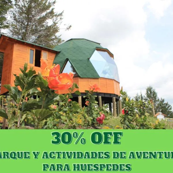 Glamping y Chalet Aventura Park Villa De Leyva La Periquera, hotel em Villa de Leyva