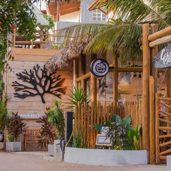 Pousada Coral Negro、ジェリコアコアラのホテル