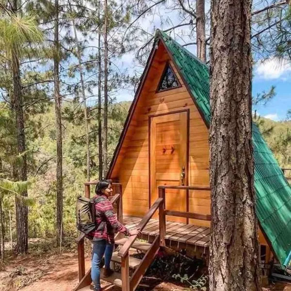 Cabaña privada en el bosque, cerca al rio Starlinkk，San Mateo Río Hondo的飯店