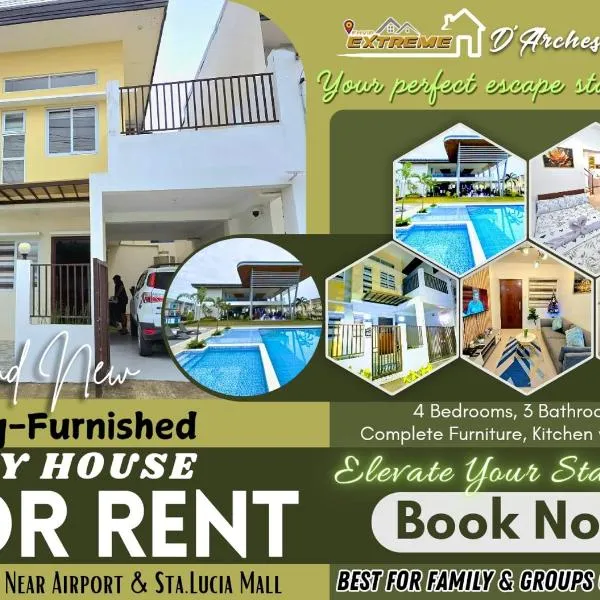 Cozy 4BR Diamond near Airport D'Arches Place, hotel v destinaci Davao