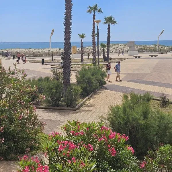 Appartement front de mer, hotel en Le Barcarès