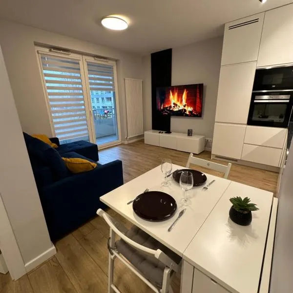 Cozy apartment near the airport and business center MOKOTÓW, hotel in Warsaw