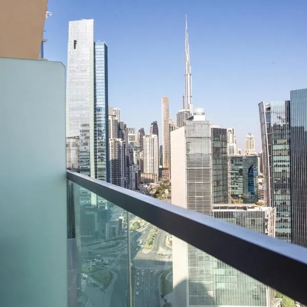 Dubai Burj KHALIFA VIEW SMART HOME ZADA TOWER, hotel en Dubái