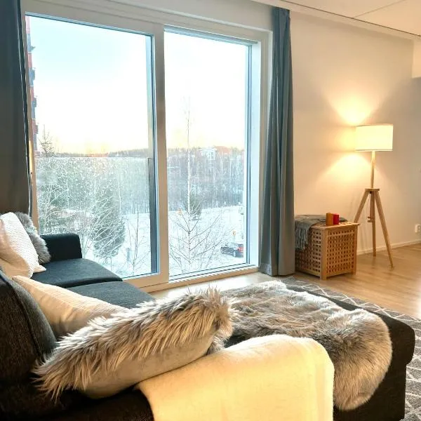 Moderni viihtyisä kaksio Jyväskylässä ilmaisella pysäköintipaikalla, hotel in Jyväskylä