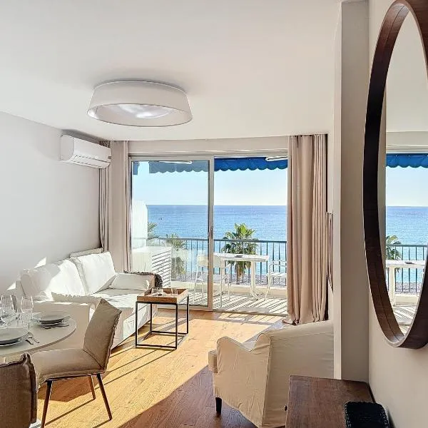 Seaview Promenade des Anglais 2brs apartment Parking cars 1800 kg max, hotel i Nice