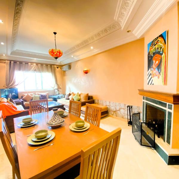 Cosy calm 2BDR central near train & tramway, Касабланка