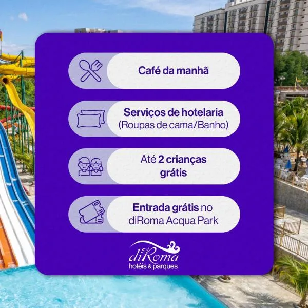 IMPERIO diRoma Incluso o acesso ao Acqua park todos os dias, exceto no dia do check-out, hotell sihtkohas Caldas Novas