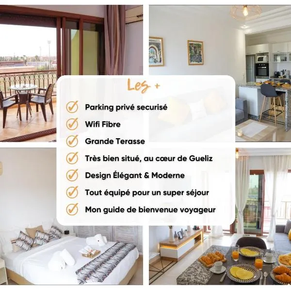 Cosy cocon au coeur de Gueliz-Parking gratuit, hôtel à Marrakech