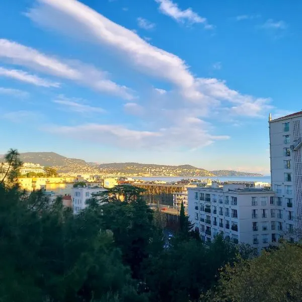 Appartement à 2 pas de la Promenade des Anglais vue mer 7 avenue de Fabron, hotel in Nice