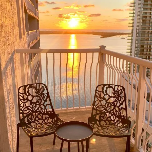 Best views, 2 balconies, 2 bedrooms, pool, gym, parking, hotel en Miami