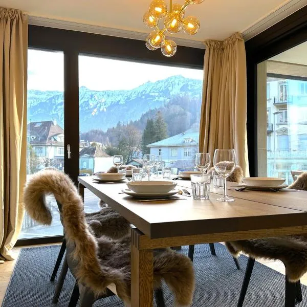 SwissHut Modern 5min Interlaken West Station - Apart. Rugen 2, hotel in Interlaken