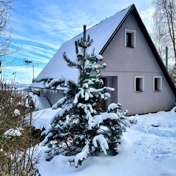 Rekreační horská chata na Nové Vsi 90，位于Dolní Moravice的酒店