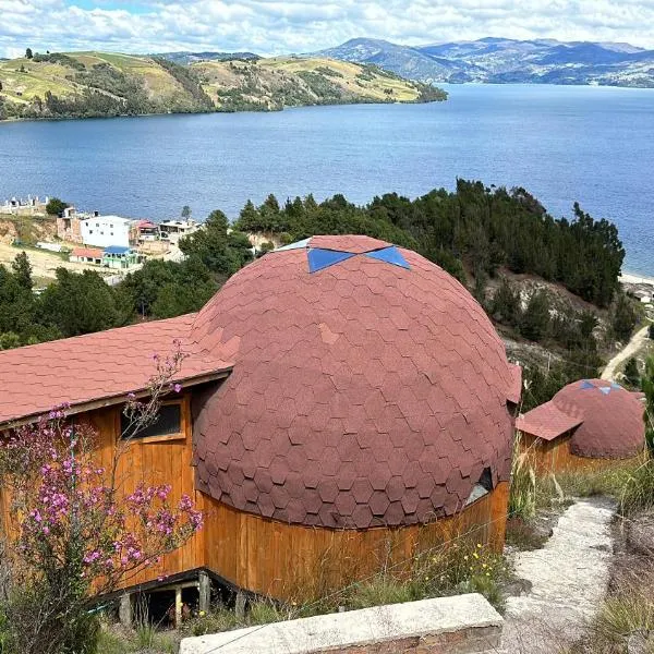 Lago de Tota Playa Blanca-Glamping Kairos, hotel v destinaci Tota