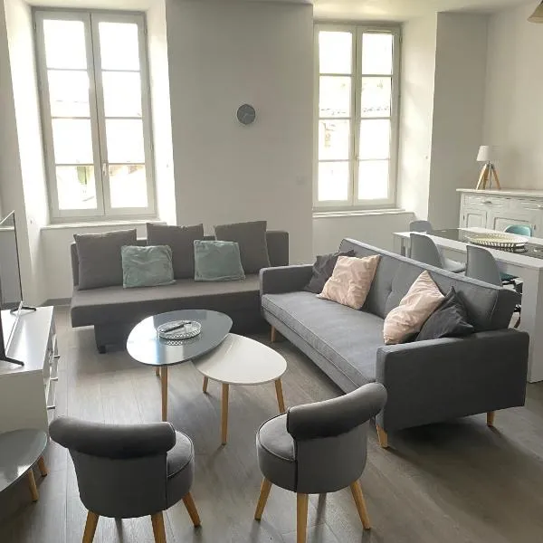 3 pièces spacieux plein centre, parking,clim, terrasse, jardin,位于富瓦的酒店