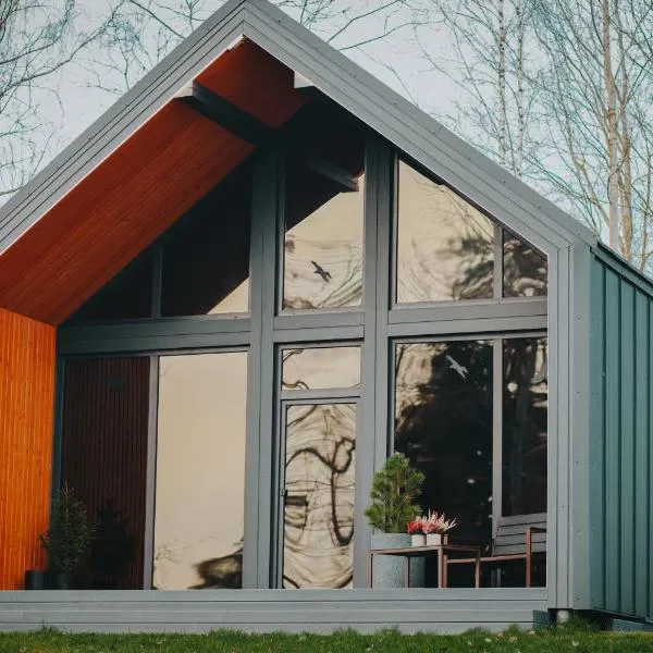 Sniegi design cabin with sauna, hotel in Madona