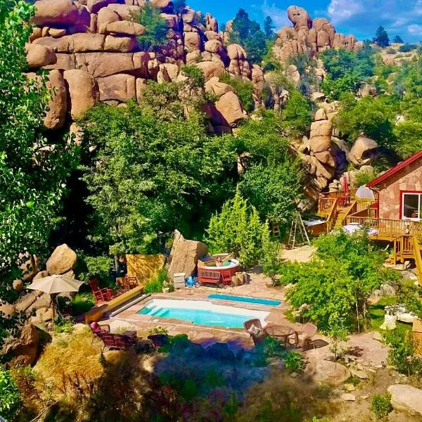 Heaven on Earth Retreat in the Gorgeous Granite Dells Near Prescott, AZ, hotell sihtkohas Prescott