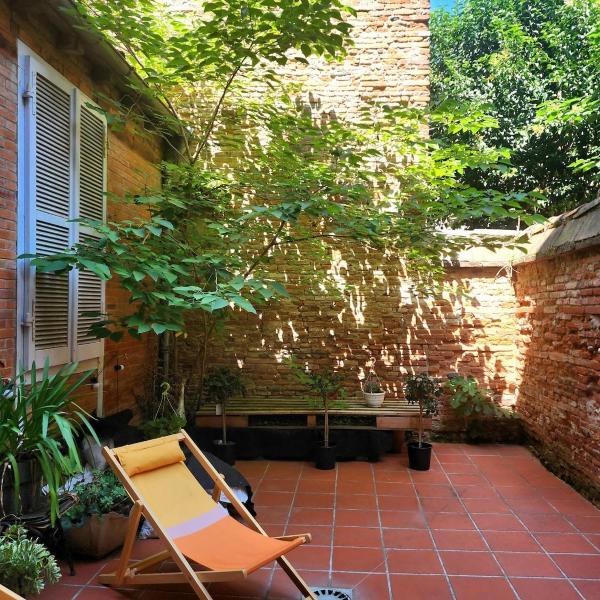 Zen rustic home & private backyard Toulouse center, Tuluza