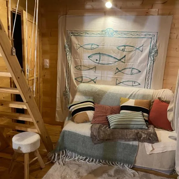 Maison en bois 1 chambre 4 couchages type tiny house, hotel en Granville