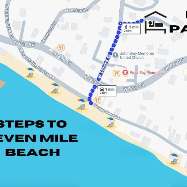 SUITE 4, BLUE PAVILION - Steps to BEACH - Car, Value, Service, hotel v destinaci West Bay