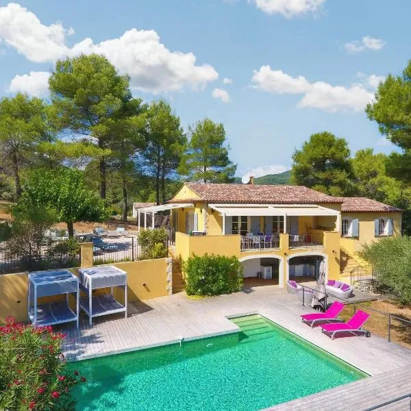 B&B Villa Oriél naturiste Figanières，位于斐甘尼尔的酒店