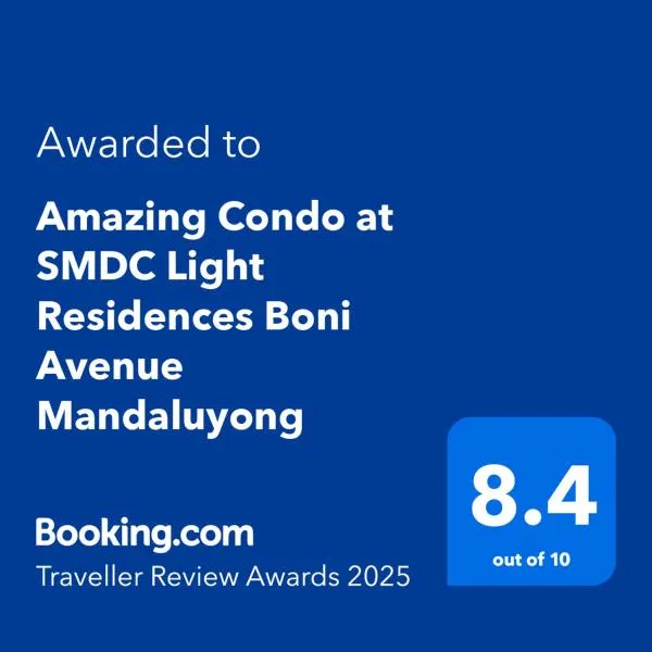 Amazing Condo at SMDC Light Residences Boni Avenue Mandaluyong, hotel em Manilla
