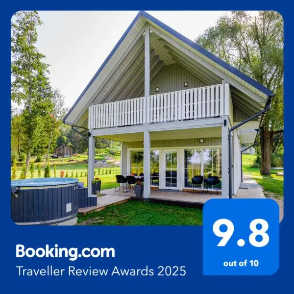 Namelis ant ežero kranto "Giliaus Elingas", hotell sihtkohas Tytuvėnai