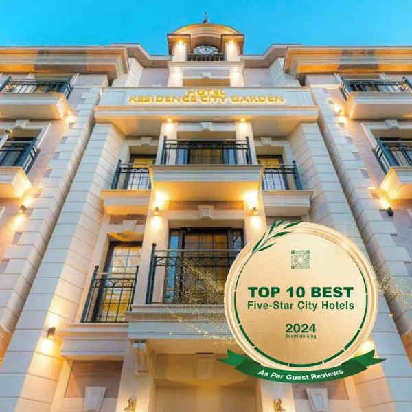 Residence City Garden - Certificate of Excellence Top 10 BEST Five-Stars City Hotels for 2024 awarded by HTIF, hotel v destinaci Plovdiv