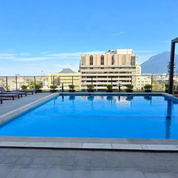 Cómodo y lujoso apartamento frente a Macroplaza, hotel en Monterrey