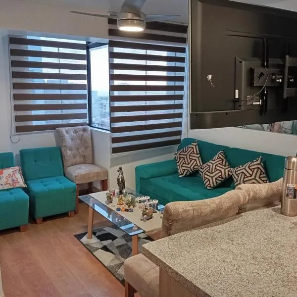 Departamento equipado con aire acondicionado, calefacción, balcón con buena vista，位于利马的酒店