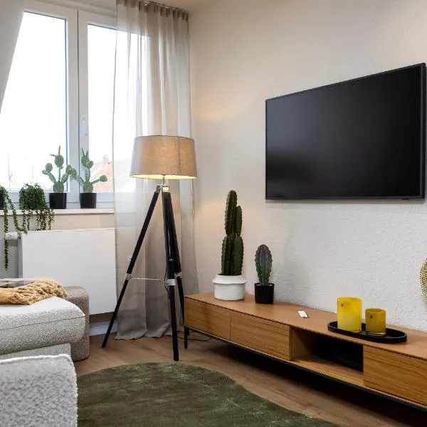 Apartment Suite von Spears - Edles Design mit Balkon und kostenloser Tiefgarage im Neuseenland, hotel in Markkleeberg