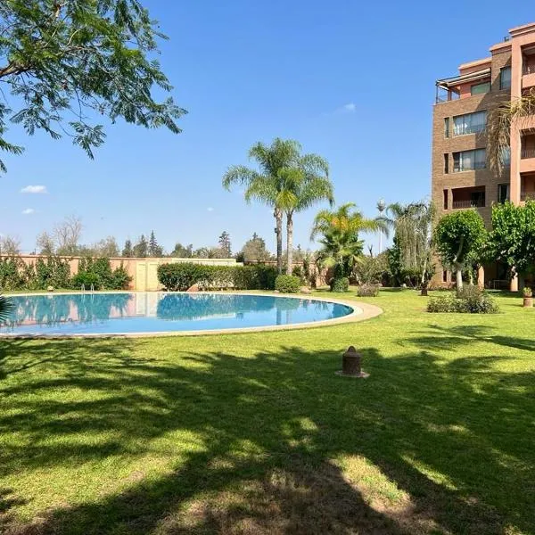 Bel Appartement meublé avec Piscine, l'hivernage à Marrakech: Marakeş'te bir otel