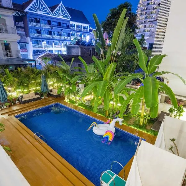 XiShuangBanNa Fanshe resort, hotel v Jinghongu