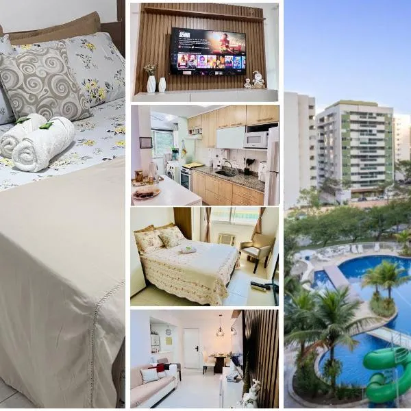 Apto 2 Quartos com Varanda em Frente ao RioCentro Barra Olimpica Wi-Fi Rapido Piscina Cozinha Completa e Estacionamento Portaria 24h Sala Homeoffice Brinquedoteca e Parquinho Infantil Ideal para Grupos Familias e Hospedes a trabalho, hotel v destinaci Rio de Janeiro