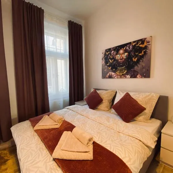 Moderní apartmán vedle divadla - Netflix, Wi-Fi zdarma, hotel v destinaci Pardubice