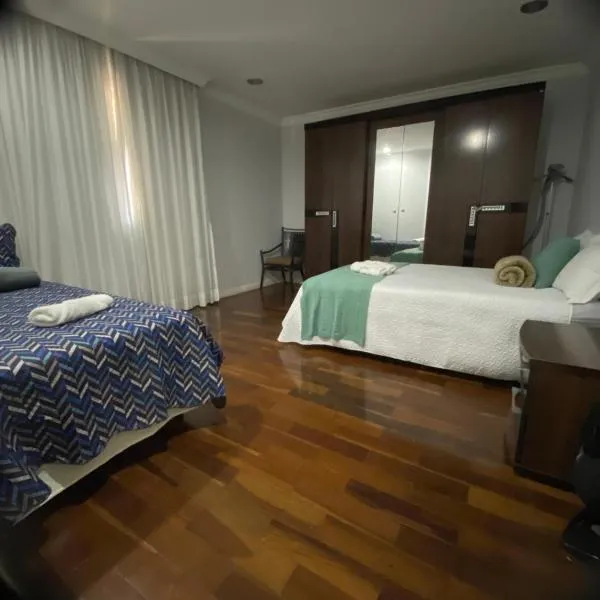 Quarto amplo e confortável, hotel em São Paulo