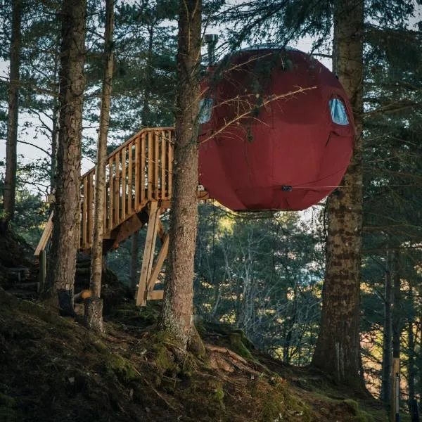 the tree tent highland hangout, hotell sihtkohas Duirinish