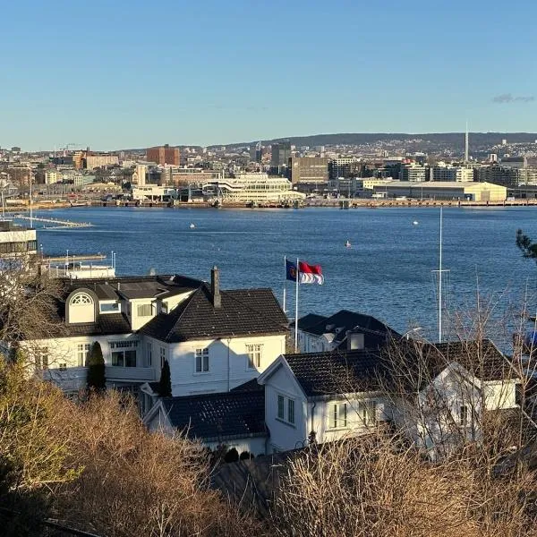 Fantastic apartment with garden and sea view on Bygdøy, hotell i Oslo