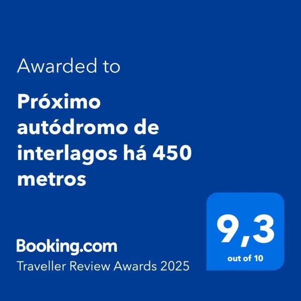 Próximo autódromo de interlagos há 450 metros, hotel in Sao Paulo