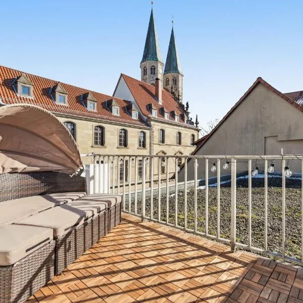 Hellohome I Gemütliches City Studio mit großer Dachterrasse & Parkplatz, Hotel in Braunschweig
