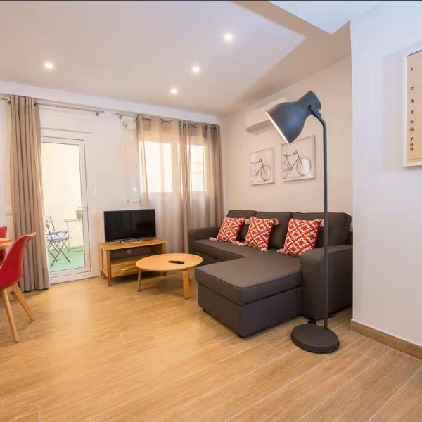 Apartamento con terraza en el Soho, Malaga