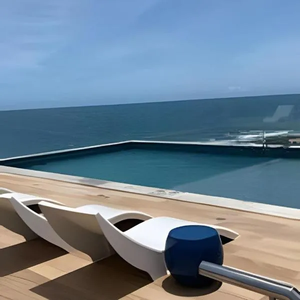 Apartamento no 9º Andar com Vista Privilegiada para o Mar, hotel i Salvador