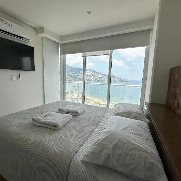 Departamento Moderno con Vista al Mar, hotel in Acapulco