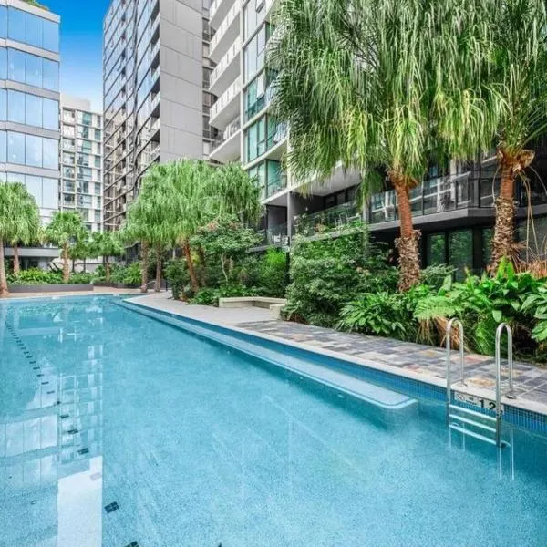 Luxury Stay With City View - Free Parking,Pool,Wifi，位于布里斯班的酒店