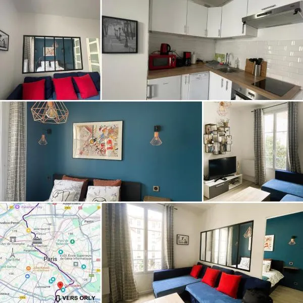 Appartement sur cour quartier Olympiades, hotel v Paříži